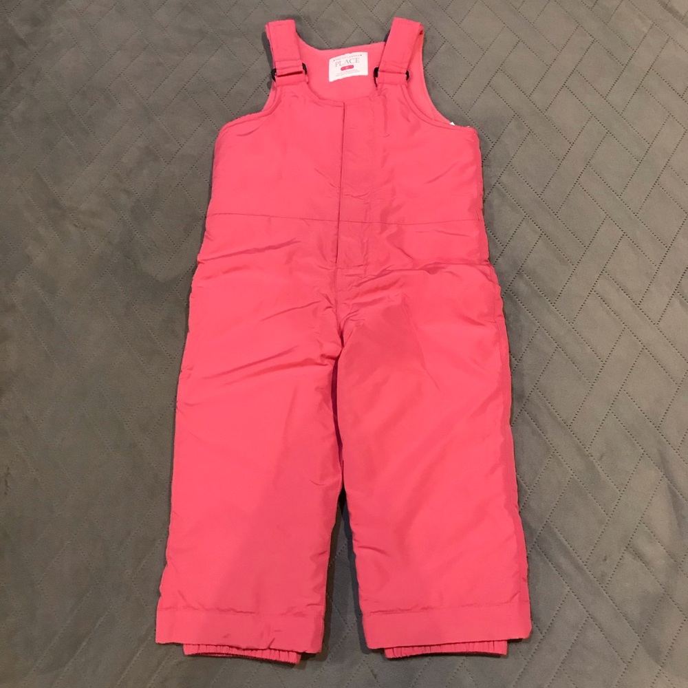 NWT The Children’s Place Pink Snow Bib Sz 3T